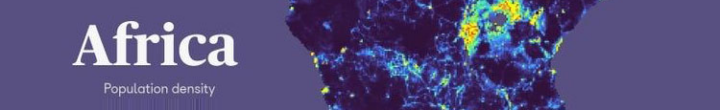 Africa population density header