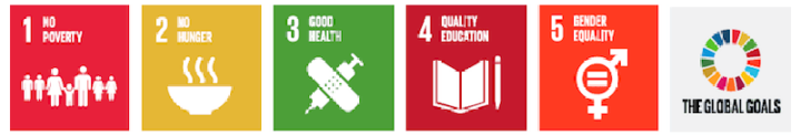 SDGs 1 thru 5